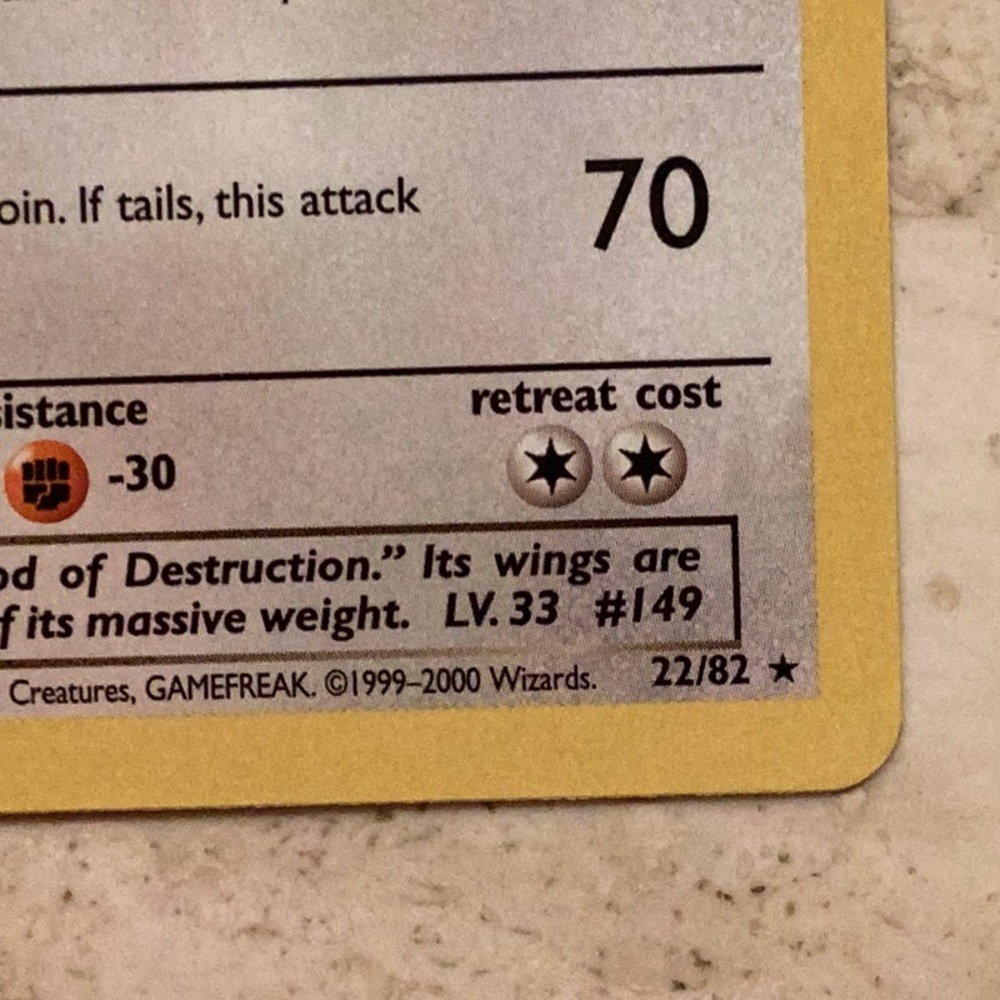 Dark Dragonite 1st Edition 2000 Pokemon Card 22/82 Non Holo Team Rocket Rare #22 - Picture 3 of 7